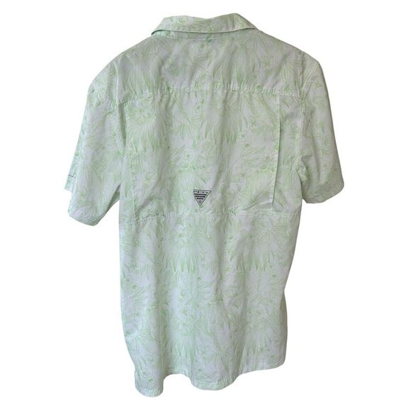 Columbia Women's Floral Button-Up Fishing Shirt Green Size M - Picture 2 of 7